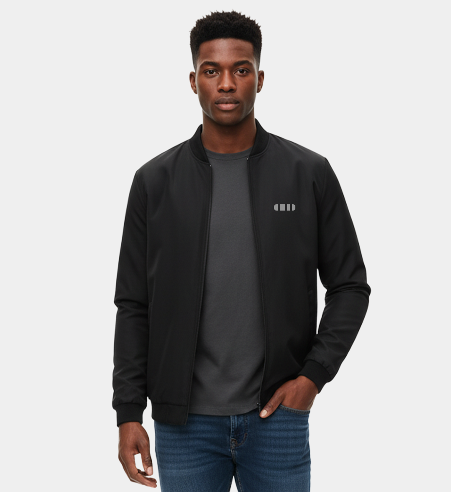 Blouson droit zippé