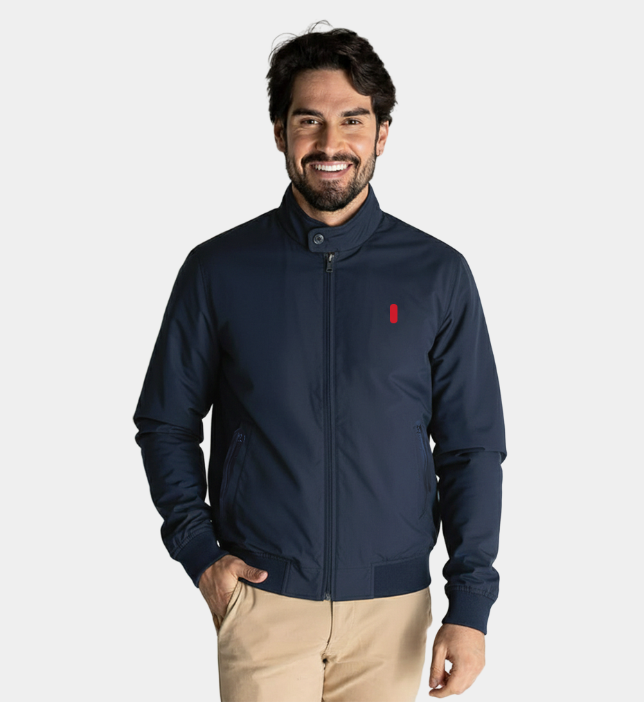 Veste droite légère zippée